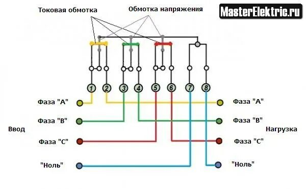 Подключение 1 Ответы Mail.ru: Должны ли прозваниваться фазные выводы из под 3-х фазного счетчи