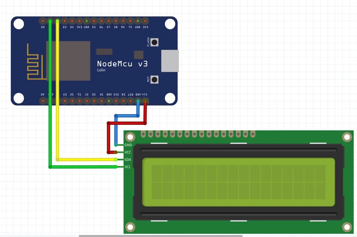 Подключение 1 77 дисплея к esp8266 Скетч i2c