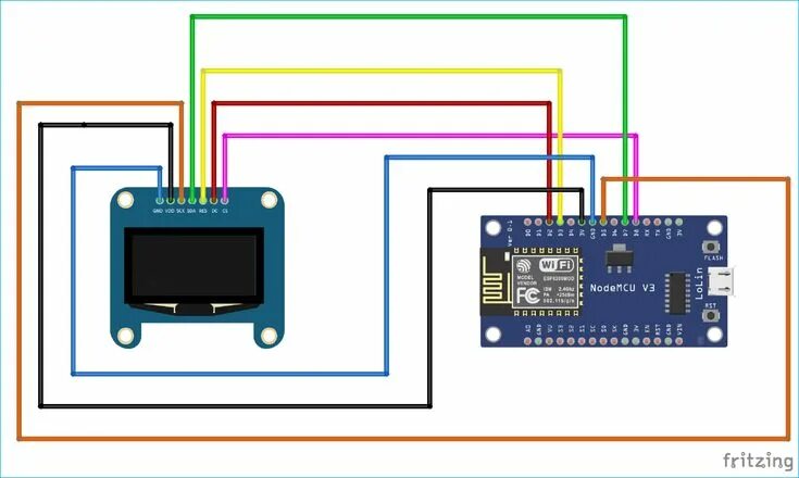 Подключение 1 77 дисплея к esp8266 Internet Clock: Display Date and Time on OLED using ESP8266 NodeMCU with NTP Int