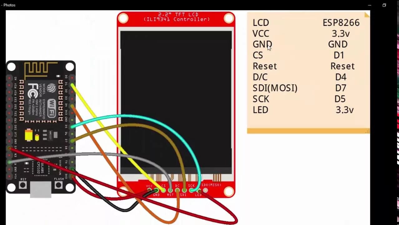 Подключение 1 77 дисплея к esp8266 TFT LCD screen wifi scan in Nodemcu(esp8266) - YouTube