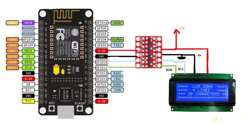 Подключение 1 8 дисплея к esp8266 e1 Подключение монитора электропотребления PZEM-004 к WiFi контролеру NodeMcu Lua E