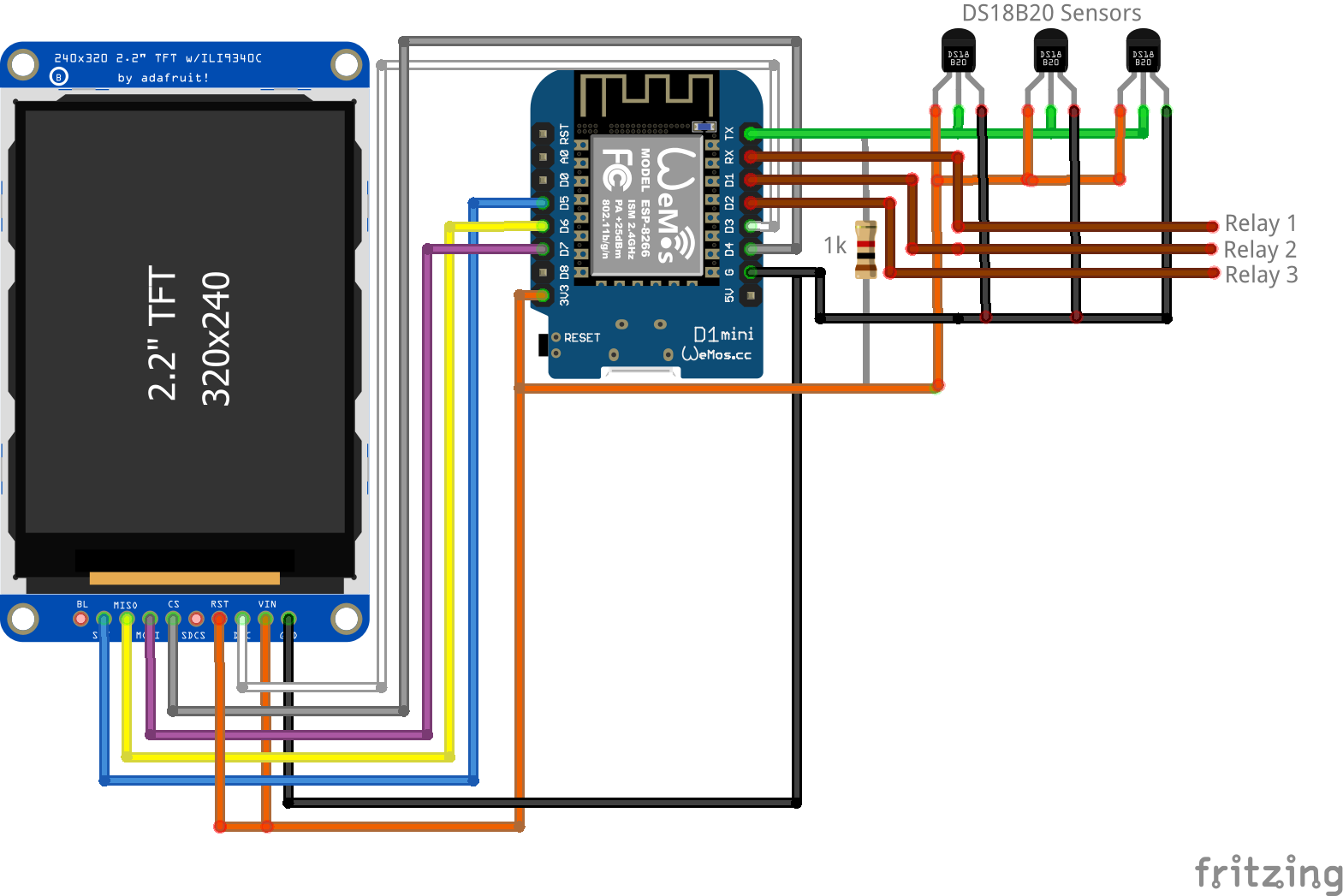 Подключение 1 8 дисплея к esp8266 e1 Challa's Freezer - Hackster.io