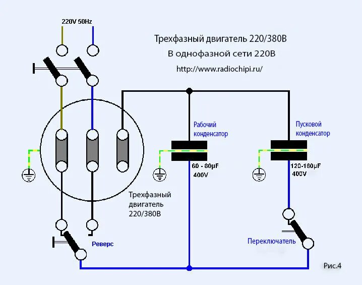 Подключение 1 фазного двигателя 220 Курилка мастерской. стр 57 : Guns.ru Talks