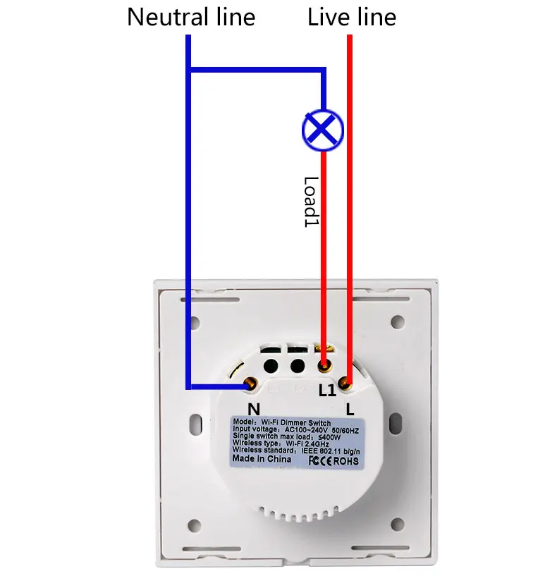 Подключение 1 точки Wholesale Harga Langsung Pabrik Smart Wi-fi Uni Eropa Inggris 1 Gang Lampu Dindi