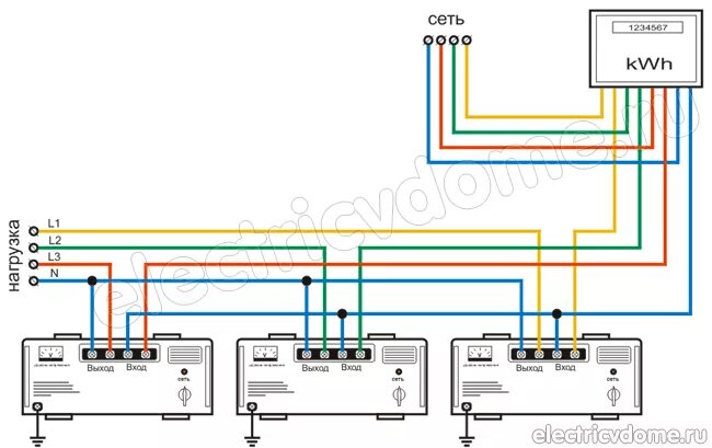 Подключение 10 квт Схема подключения стабилизатора напряжения. Подключение стабилизатора