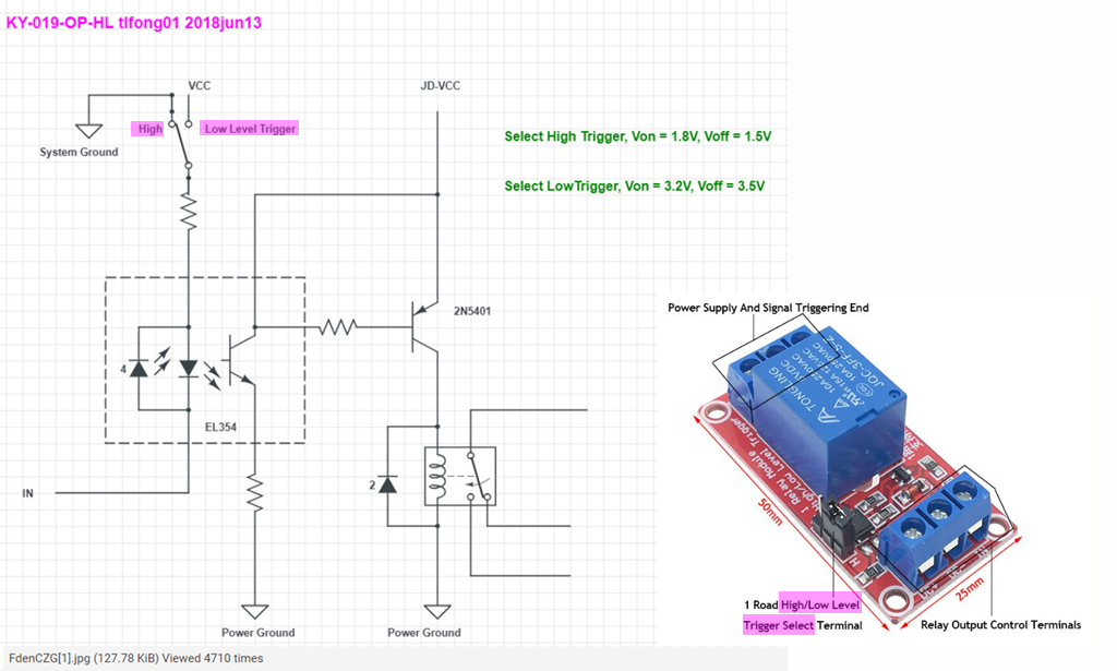 Подключение 12v реле arduino - How to wire this relay with a H/L (High/Low) jumper to Raspberry Pi? -