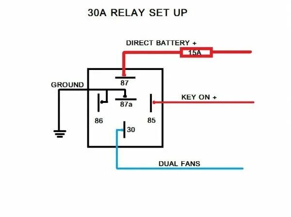 Подключение 12v реле Electrical Relay Wiring Diagram