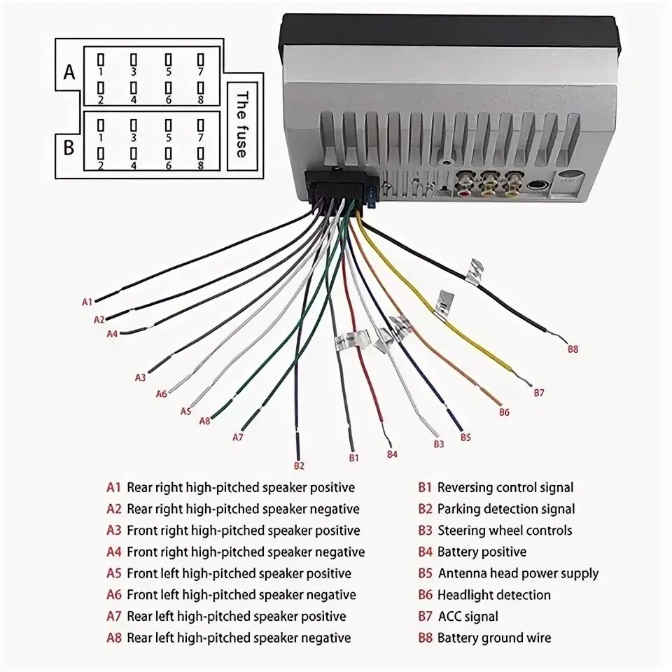 Подключение 1din магнитолы Stereo 2 din 7012 - купить недорого AliExpress