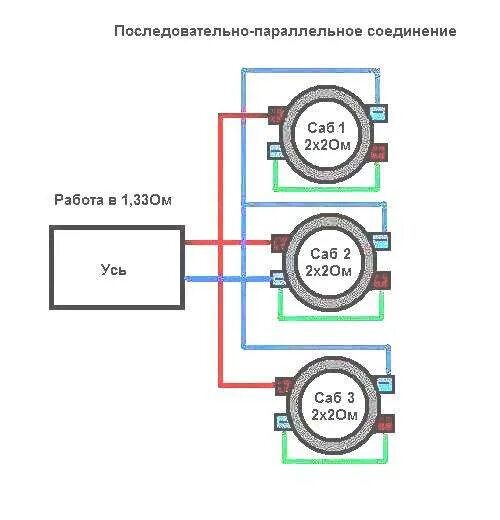 Подключение 2 2 в 4 Схемы подключения сабвуфера - Фотография 9 из 22 ВКонтакте