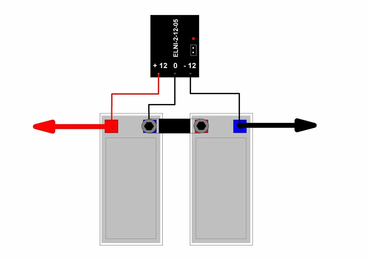 Подключение 2 аккумуляторов на 12 Активный балансир для АКБ ЭЛНИ-2/12-05
