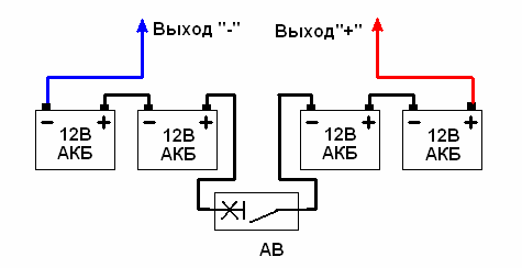 Подключение 2 аккумуляторов на 12 Купить Аккумуляторный блок ФОРПОСТ 48В, 2U - цены от компании Оптимальные Коммун