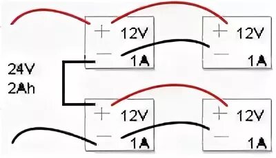 Подключение 2 аккумуляторов на 24 вольта Подключение аккумуляторов, батареек