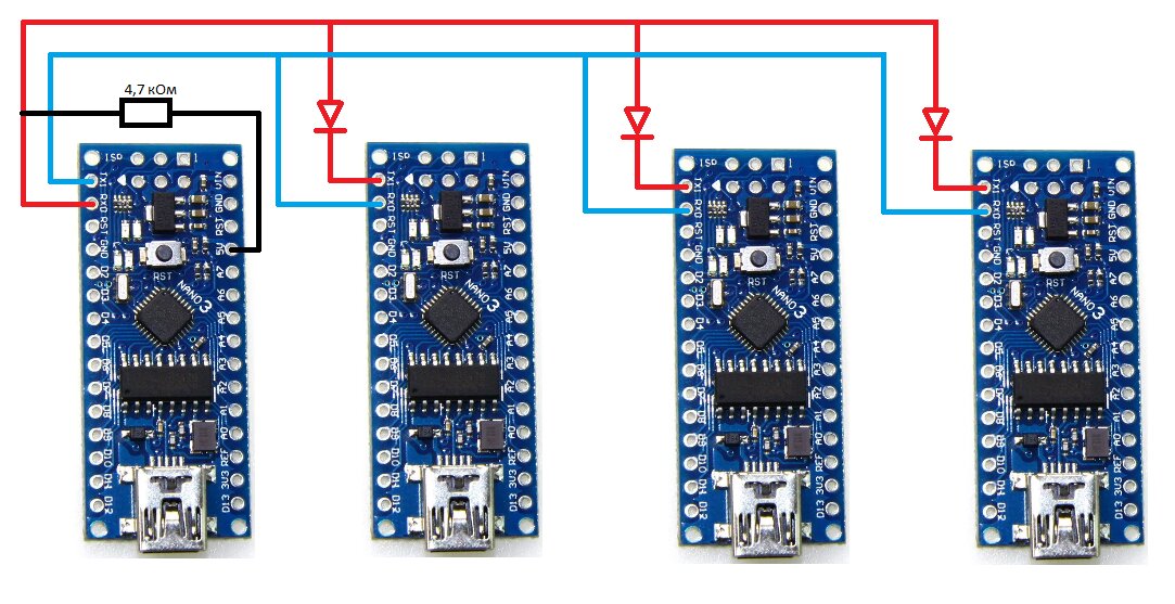 Подключение 2 arduino Подключение двух и более arduino к одной по UART DF Technologies Дзен