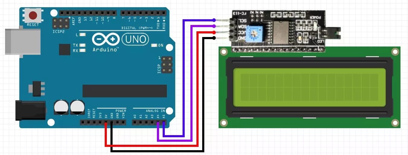 Подключение 2 arduino lcd1602 + FC-113 первые шаги - DRIVE2