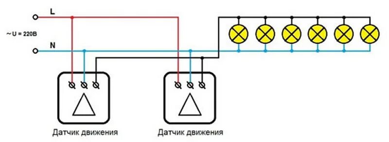 Подключение 2 датчиков движения Проходной датчик движения фото - DelaDom.ru