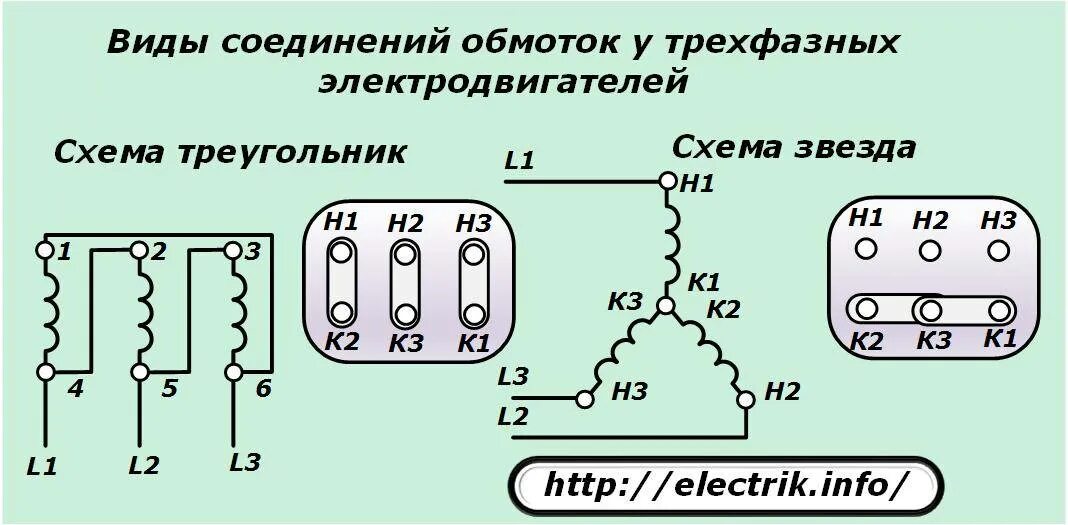 Подключение 2 фазного двигателя Двигатель асинхронный трехфазный звезда треугольник