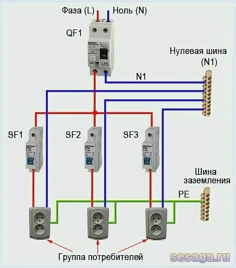 Подключение 2 фазы и ноль Pin auf Стройка / construction / cnhjqrf Elektroverkabelung, Elektronische schal