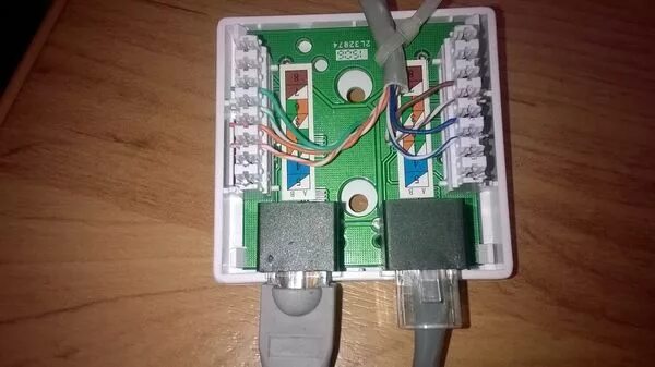 Подключение 2 интернет розетки Как подключить розетку rj45 HeatProf.ru