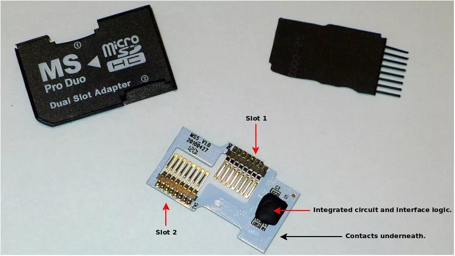 Подключение 2 карт памяти IDEA PS Vita Memory Card / Game Card Adapter - wololo.net/talk