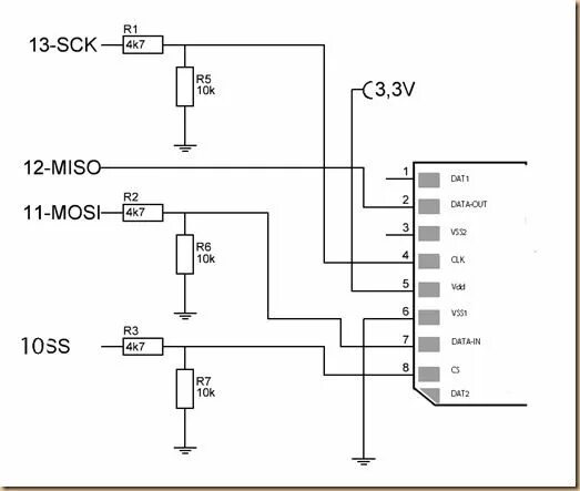 Подключение 2 карт памяти SD-card on Arduino Arduino, Sd card, Cards