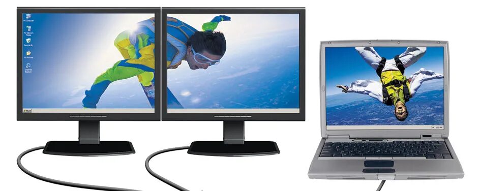 Подключение 2 монитора к компьютеру windows 10 How do I connect 2 HDMI Monitors to my MacBook Pro? MacRumors Forums