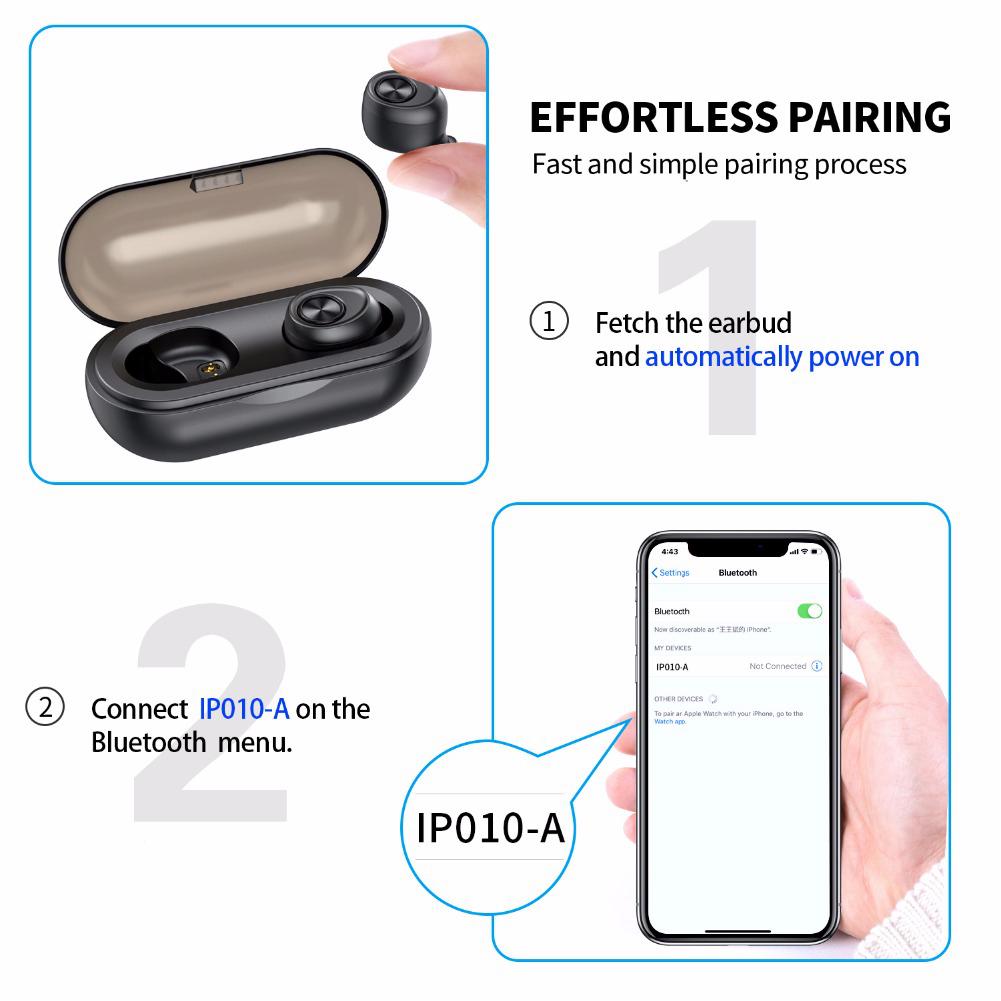 Подключение 2 пар наушников по bluetooth ANOMOIBUDS IP010-A TWS Earbuds V5.0 Bluetooth Earphone Deep Bass Hi-Fi Stereo So