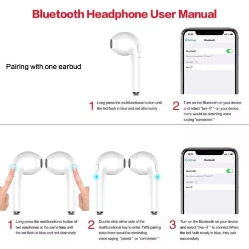 Подключение 2 пар наушников по bluetooth Беспроводные Bluetooth наушники, наушники, ушные вкладыши для Apple iPhone Samsu