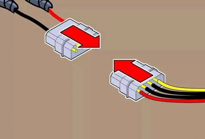 Подключение 2 pin Как подключить светодиодную ленту к компьютеру - подключение к блоку питания пра