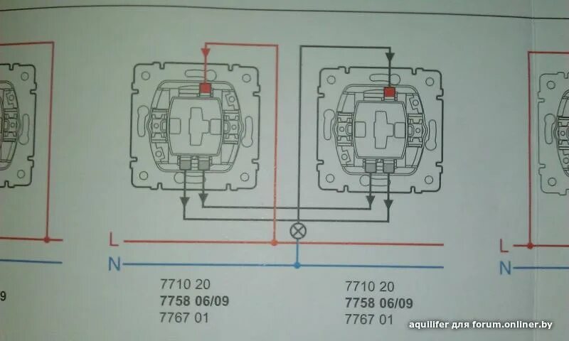 Подключение 2 проходного выключателя шнайдер Подключение проходного выключателя шнайдер