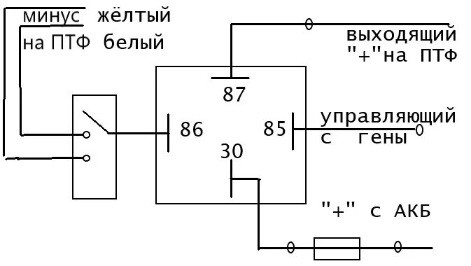 Подключение 2 режимных птф нужна помощь, подключение 2-х режимных туманок - Сообщество "Лада 2110, 2111, 21