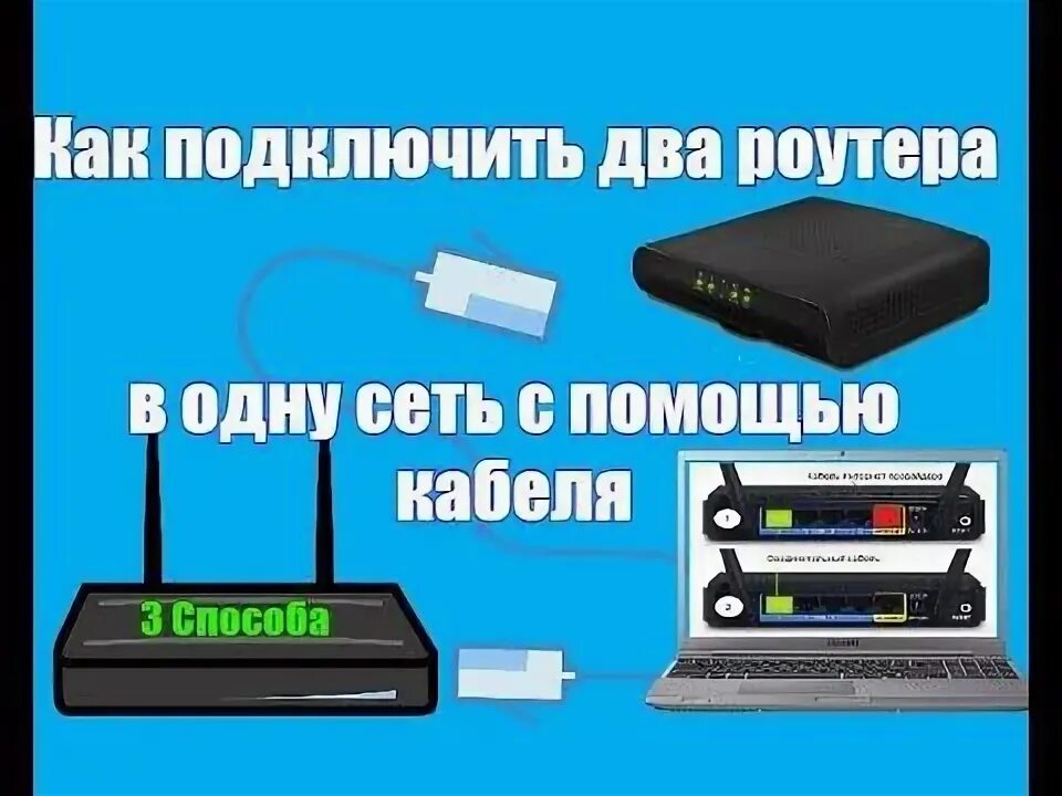 Подключение 2 роутеров через кабель 72) Как подключить два роутера в одну сеть с помощью кабеля - YouTube Кабель, Сё