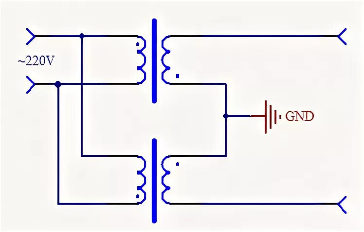 Подключение 2 трансформаторов Ответы Mail.ru: Что дает заземление в этом участке схемы?