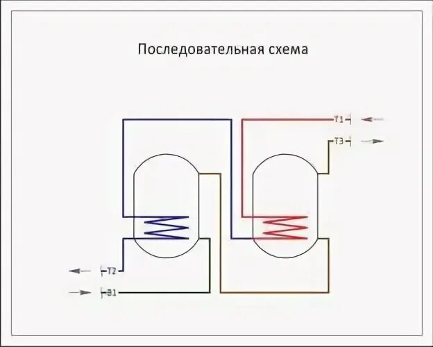 Подключение 2 водонагревателей схема подключения Схема подключения двух водонагревателей в одну систему