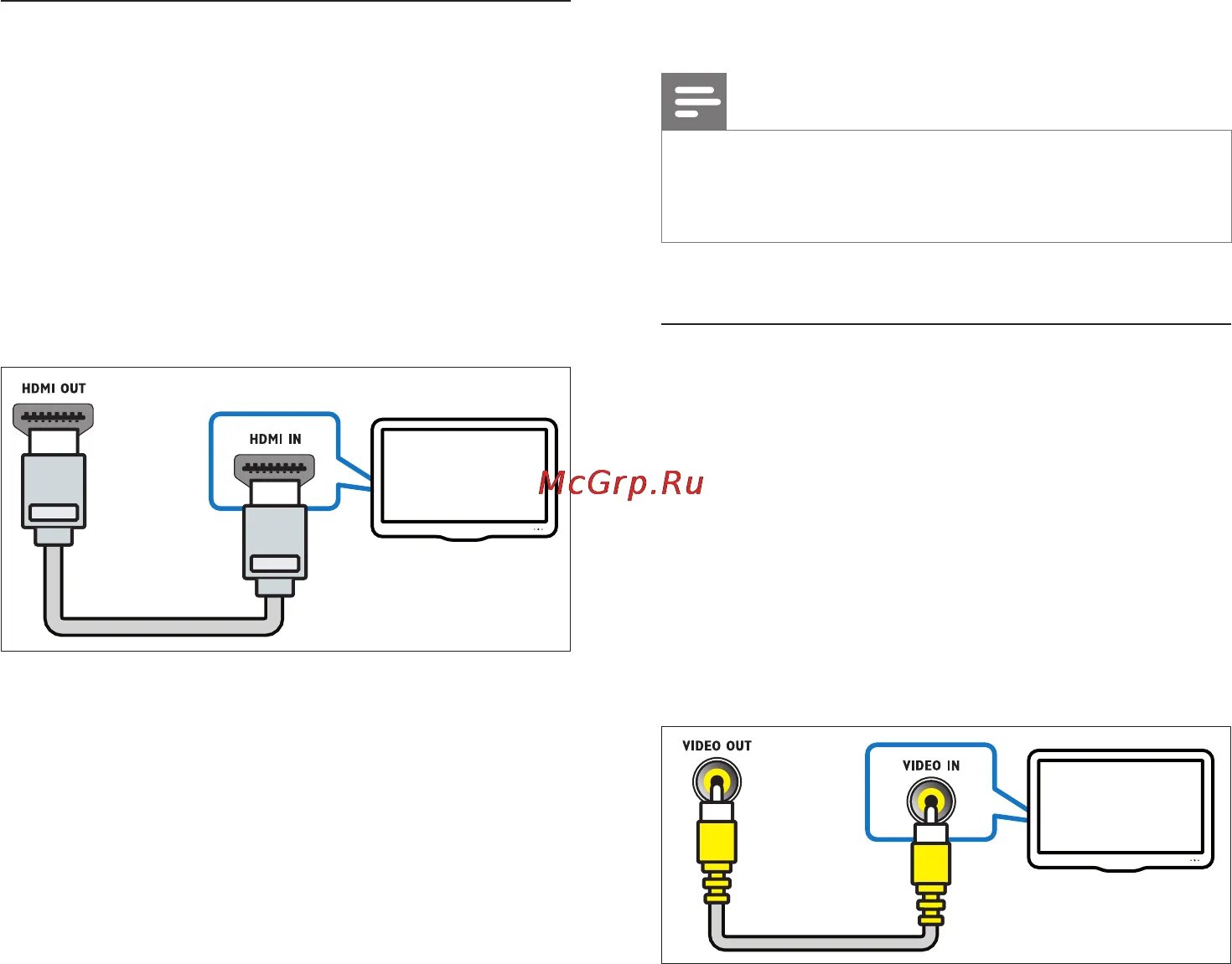 Подключение 2.4 g wireless к телевизору Philips HTB5575D/51 13/62 Вариант 2 подключение к телевизору через стандартный р