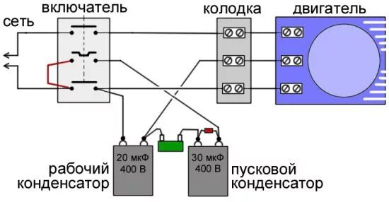 Подключение 220 через конденсатор Как подключить двигатель 380 на 220 (однофазка) - Сторінка 5 - Електропривід - М