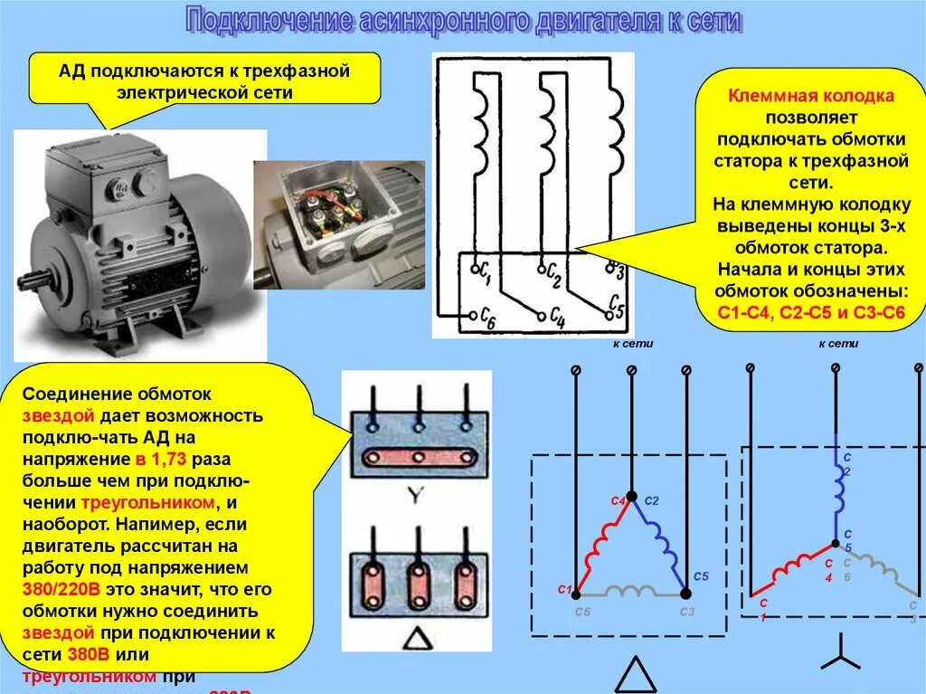 Подключение 220 вольт двигателя треугольником Фазные токи электродвигателей