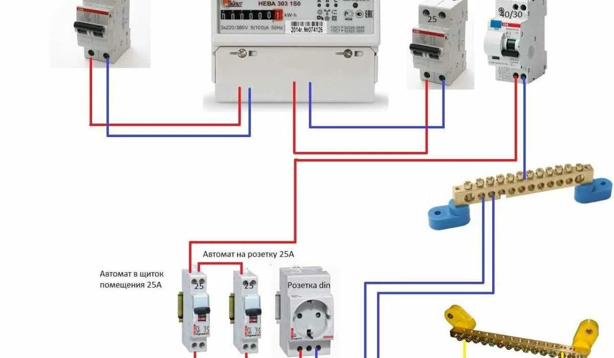 Подключение 25 амперного автомата 25 амперный автомат сколько