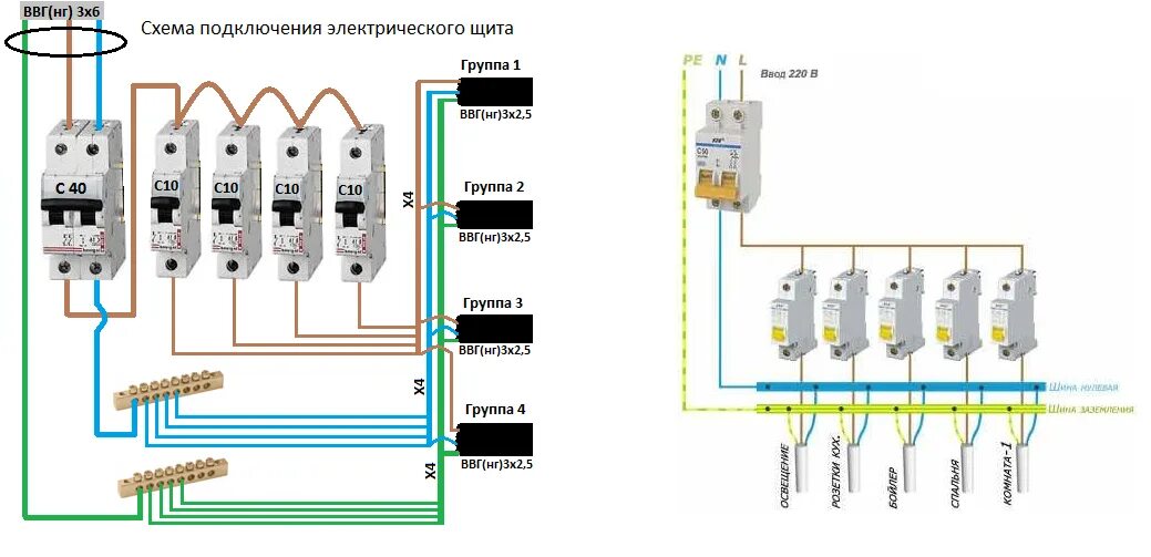 Подключение 25 амперного автомата Как правильно подключить распределительный электрощиток в гараже