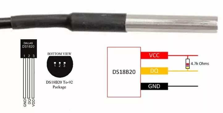 Подключение 2х датчиков ds18s20 WIFI датчик температуры на базе WIFI модуля ESP8266 и датчика температуры DS18B2