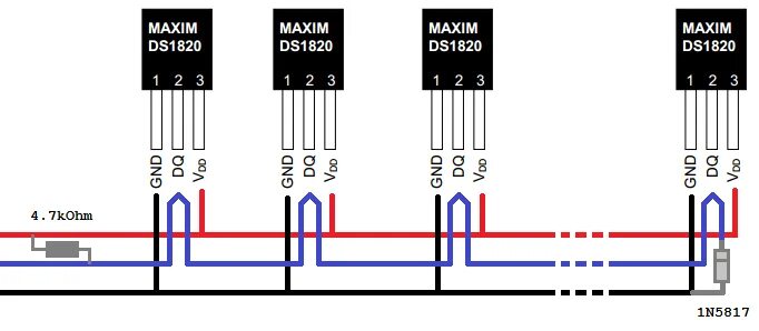 Подключение 2х датчиков ds18s20 Hasonlóság távolság vágyakozás 1 wire input surge schematic ds18b20 Sör Bűntudat