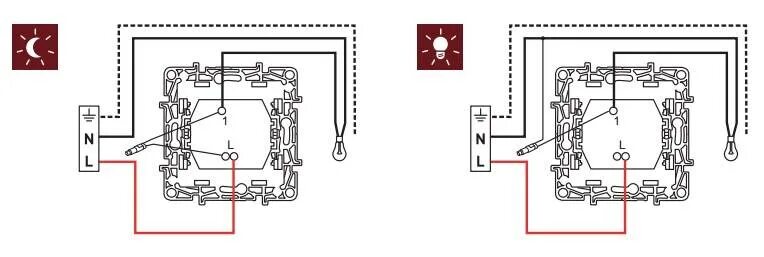 Подключение 2кл выключателя Legrand struktura Bel-Okna.ru