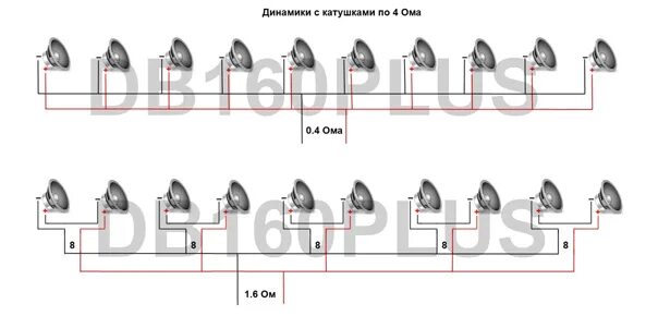 Подключение 3 динамиков по 4 Hello everyone guys)))missed the scheme,If according to this scheme I connect So