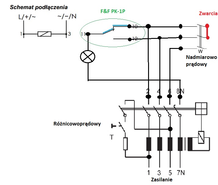 Подключение 3 фазного кондиционера f&f pk-1p - Przełącznik fazy - elektroda.pl