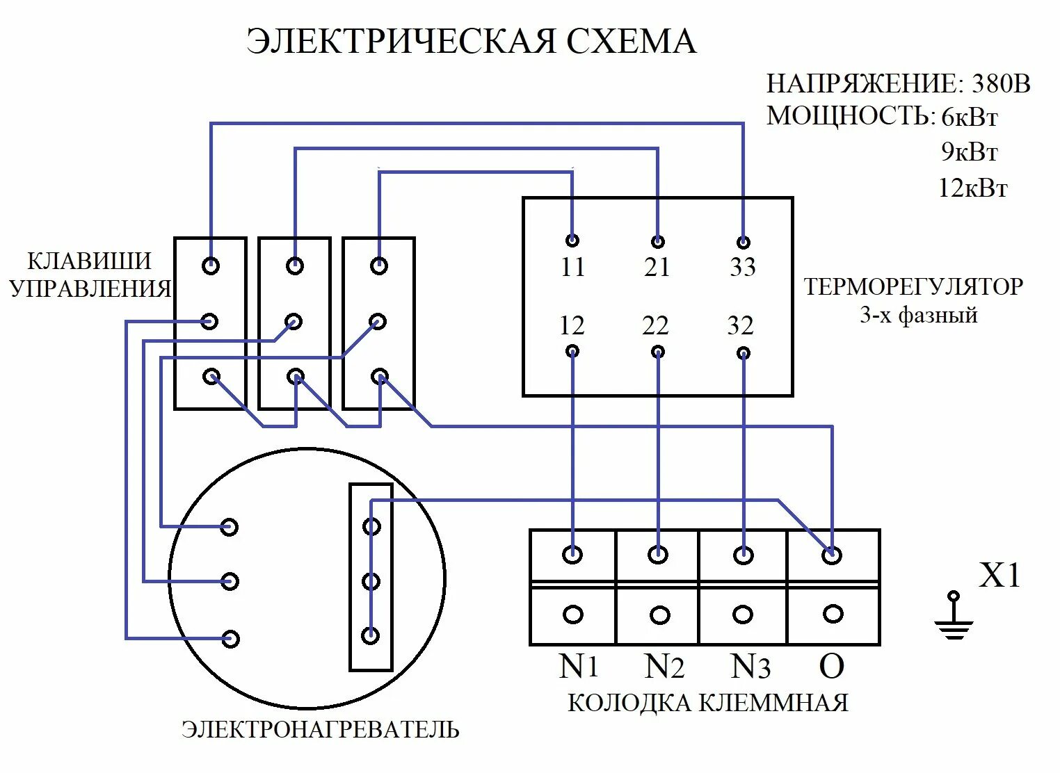 Подключение 3 фазного котел мощностью 12 квт Электрический котел (водонагреватель) ЭВПМ-6,0/380 (220) Т купить оптом и в розн