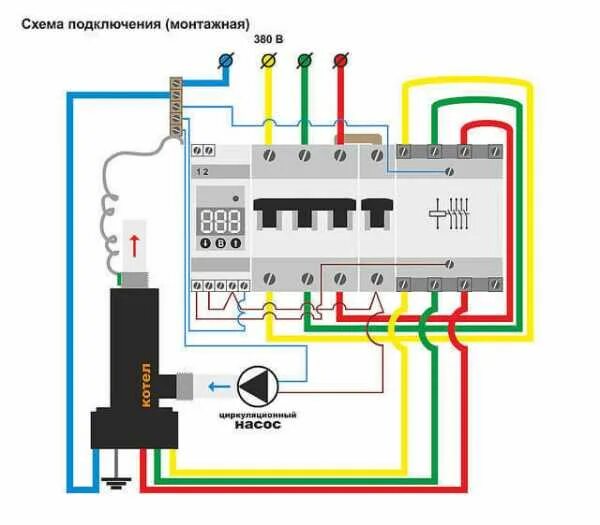 Подключение 3 фазного котел мощностью 12 квт Как подключить бойлер к электричеству самому