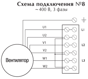 Подключение 3 фазного вентилятора Взрывозащищенный вентилятор Ostberg RFTX 200 A - OSTBERG