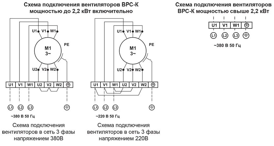 Подключение 3 фазного вентилятора Купить Вентилятор ВРС-К-60-35/25-PН1,1-0,75/3000/220-380 в Краснодаре ГК "РОВЕН"