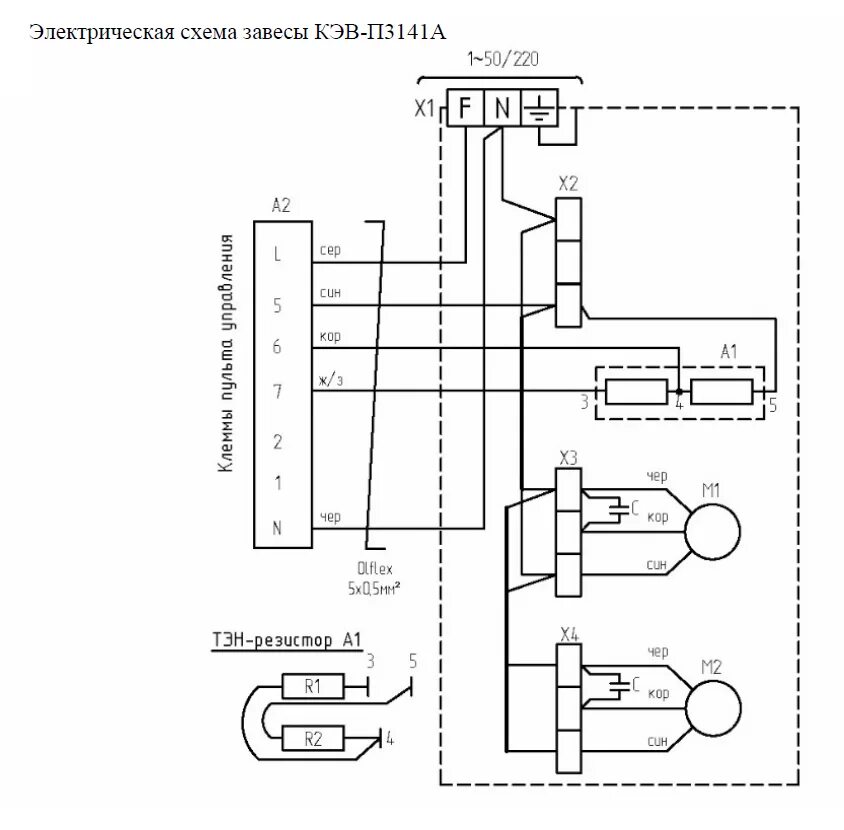 Подключение 3 фазной тепловой завесы Управление воздушно тепловой завесой