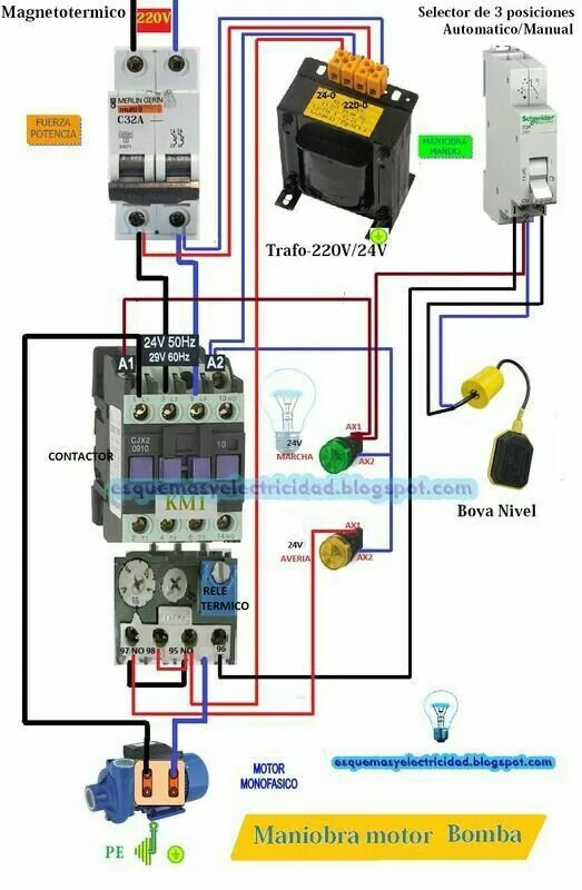 Подключение 3 х фазного пускателя Pin en Eléctrico Esquemas electricos, Proyectos eléctricos, Eléctrico