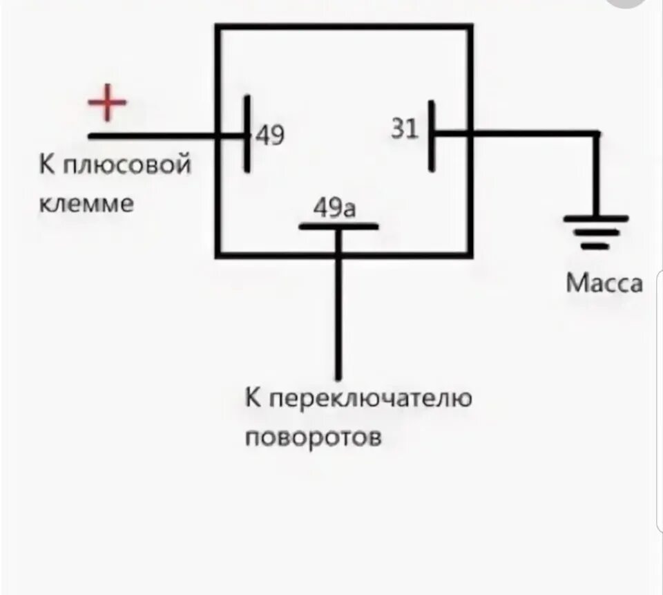 Подключение 3 х контактного реле Переход на 3х контактное реле поворотов - Lada 11113 Ока, 0,7 л, 1999 года наблю